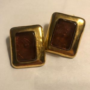 Vintage Frances Patiky Stein Earrings